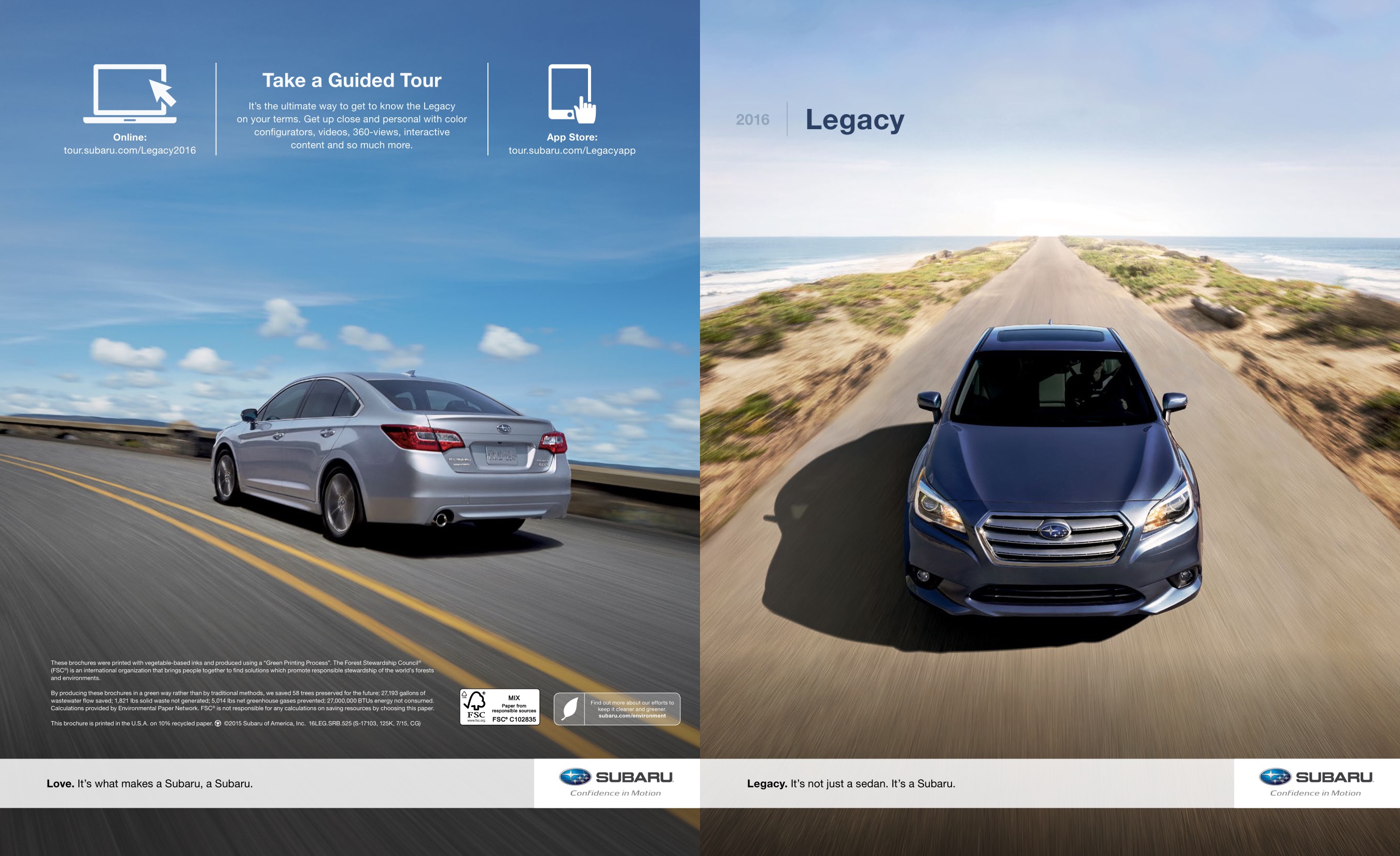 2016 Subaru Legacy Brochure